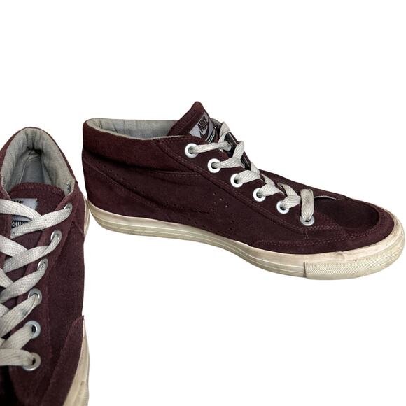 Nike Go Chukka Suede Mid Casual Shoes Burgundy 487335-600 Men's 8 Women's 9.5 - Picture 3 of 9